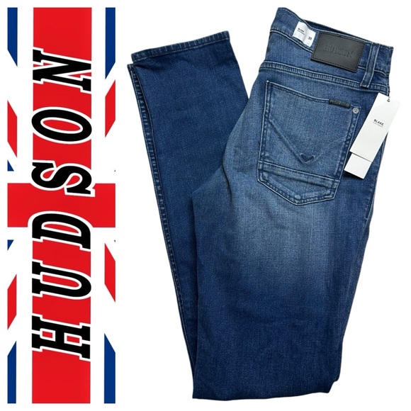 Hudson Jeans Other - Hudson Jeans Blake Slim Straight Dark Wash Denim Size 31 New With Tags